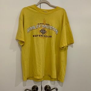 Yellow Harley Davidson vintage T-shirt